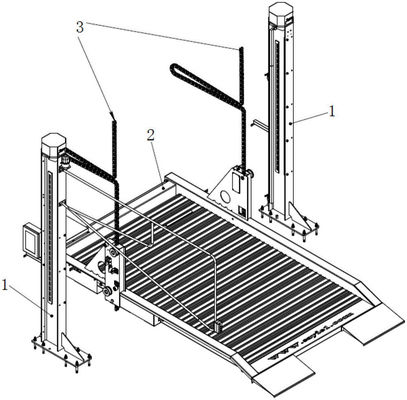 Auffahrfreiheit 94 Zoll Zwei-Säulen-Hydraulischer Aufzug mit 220 VAC 60 Hz 1 Ph Motor